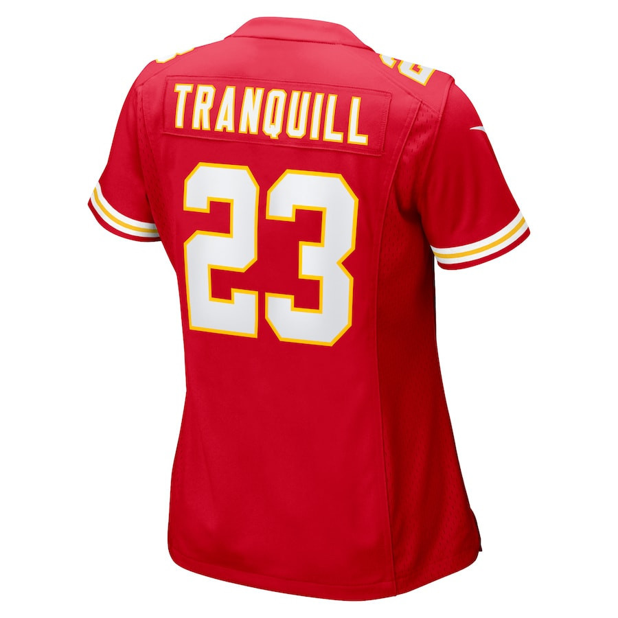 Drue Tranquill #23 Kansas City Chiefs Super Bowl LIX Women's Jersey - Red JS7421 nicesnker - Image 3