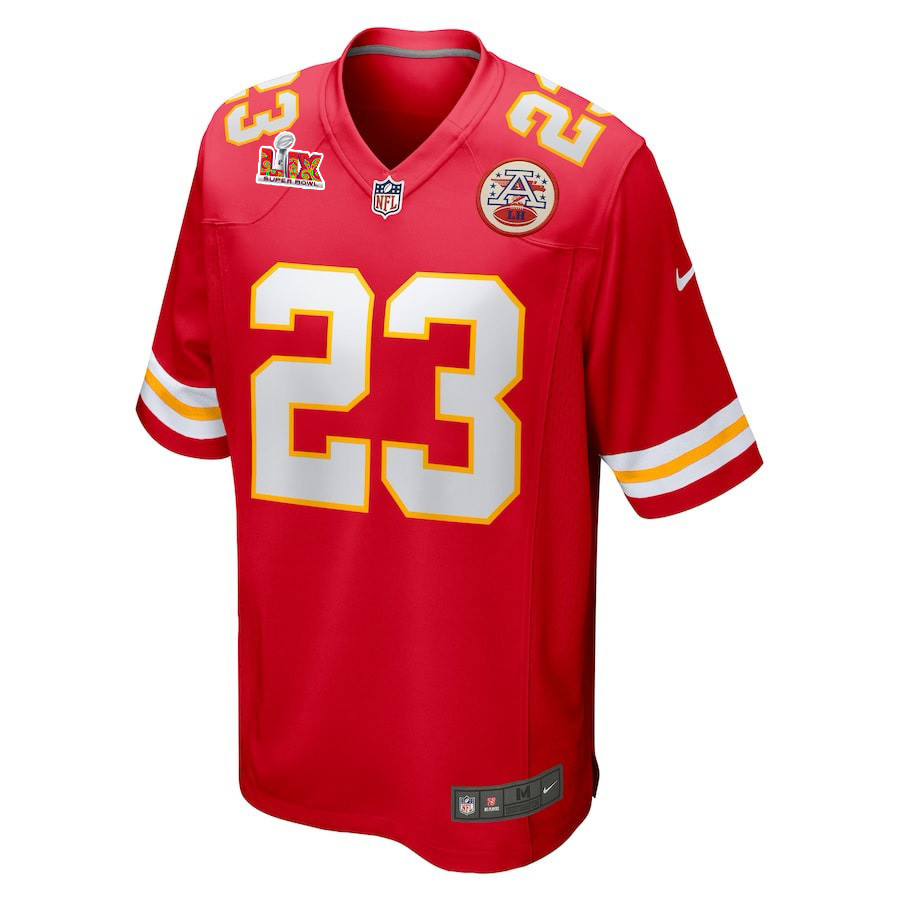 Drue Tranquill #23 Kansas City Chiefs Super Bowl LIX YOUTH Jersey - Red JS1125 nicesnker - Image 2