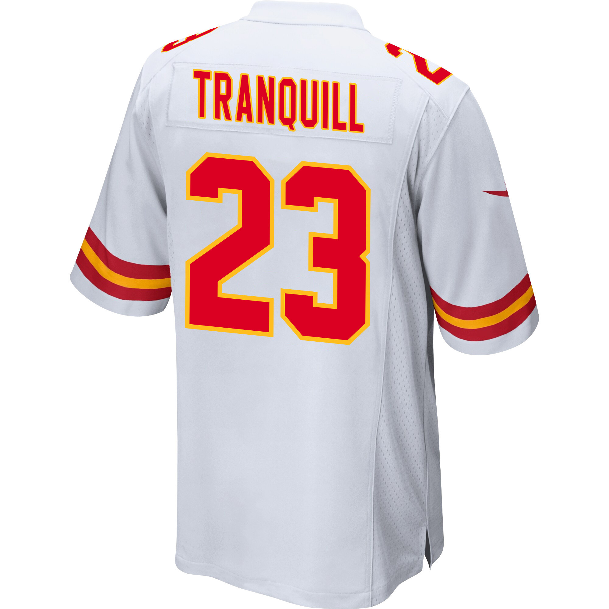 Drue Tranquill 23 Kansas City Chiefs Super Bowl LVIII Champions 4X Game Men Jersey - White JS7299 nicesnker - Image 3