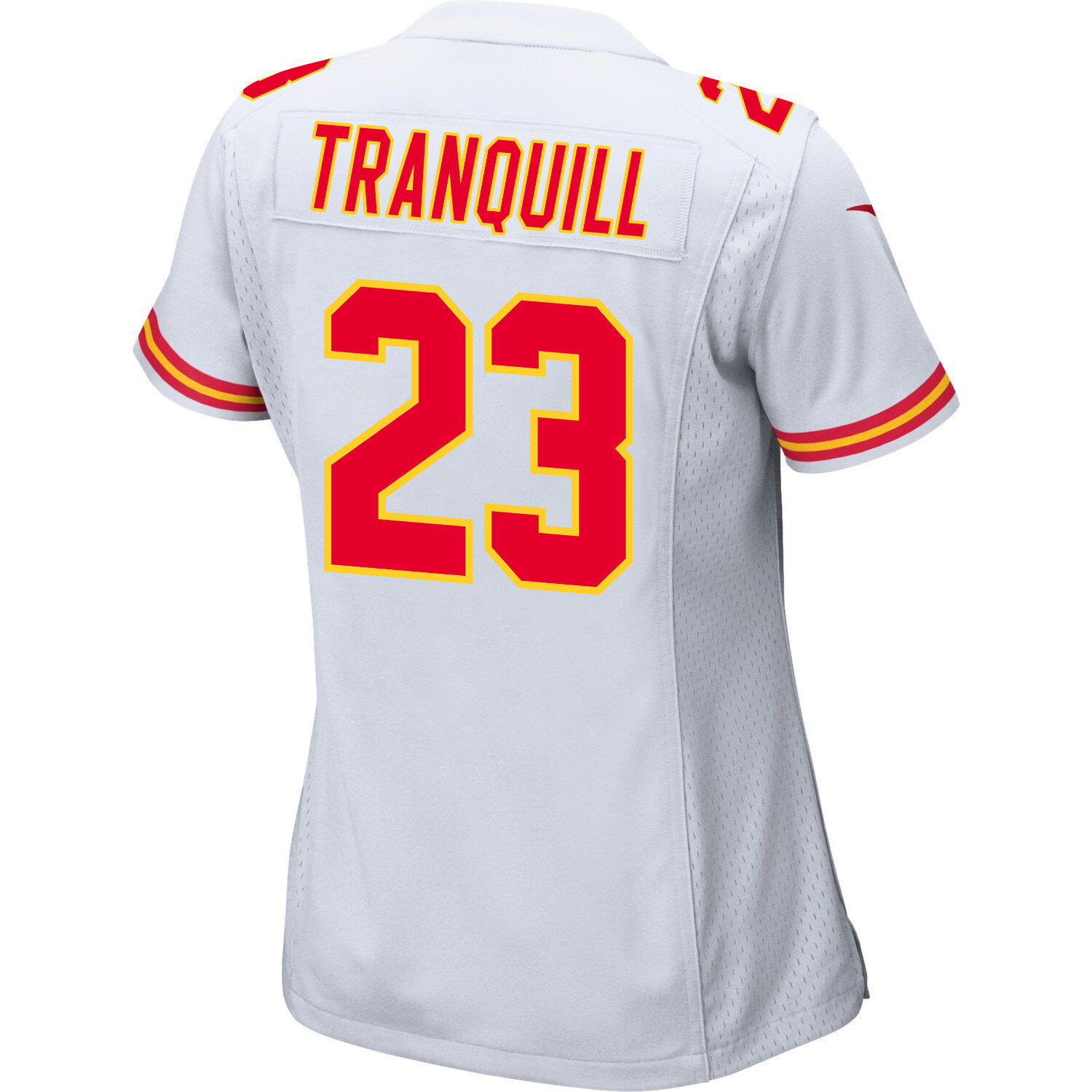 Drue Tranquill 23 Kansas City Chiefs Super Bowl LVIII Champions 4X Game Women Jersey - White JS4254 nicesnker - Image 3