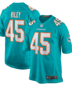 Duke Riley 45 Miami Dolphins Men Game Jersey - Aqua JS4965 nicesnker