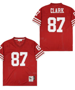 Dwight Clark 87 San Francisco 49ers Throwback Men Jersey - Red JS1482 nicesnker