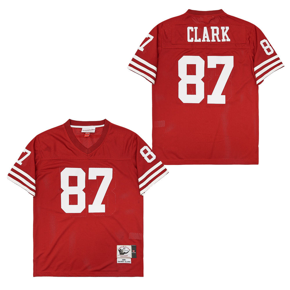 Dwight Clark 87 San Francisco 49ers Throwback Men Jersey - Red JS1482 nicesnker
