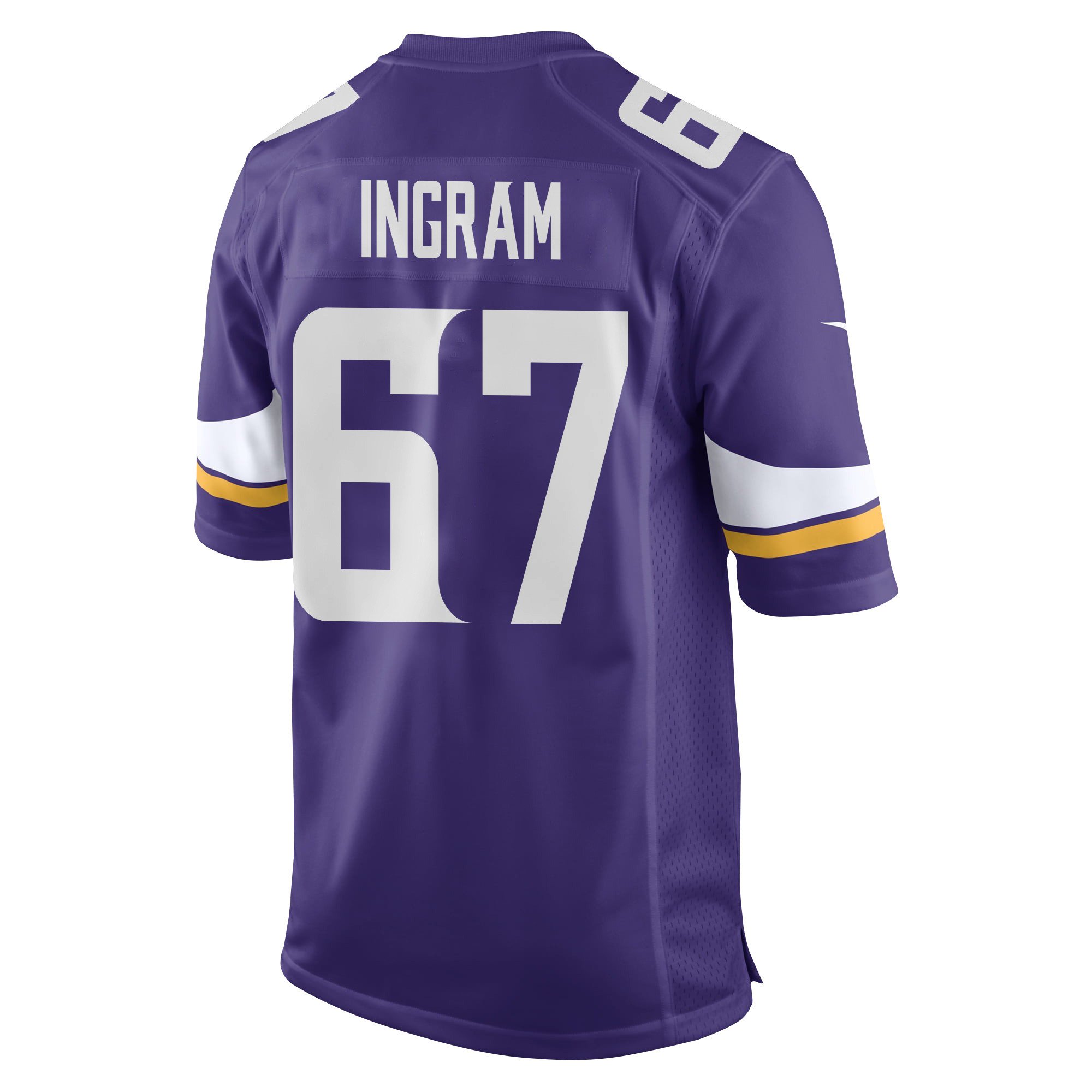 Ed Ingram 67 Minnesota Vikings Super Bowl LIX New Orleans Patch Game Men Jersey - Purple JS2618 nicesnker - Image 2