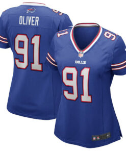 Ed Oliver 91 Buffalo Bills Women Game Jersey - Royal JS1675 nicesnker