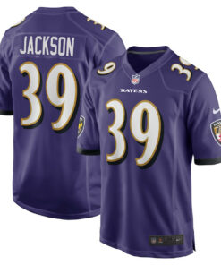 Eddie Jackson 39 Baltimore Ravens Team Game Men Jersey - Purple JS1495 nicesnker