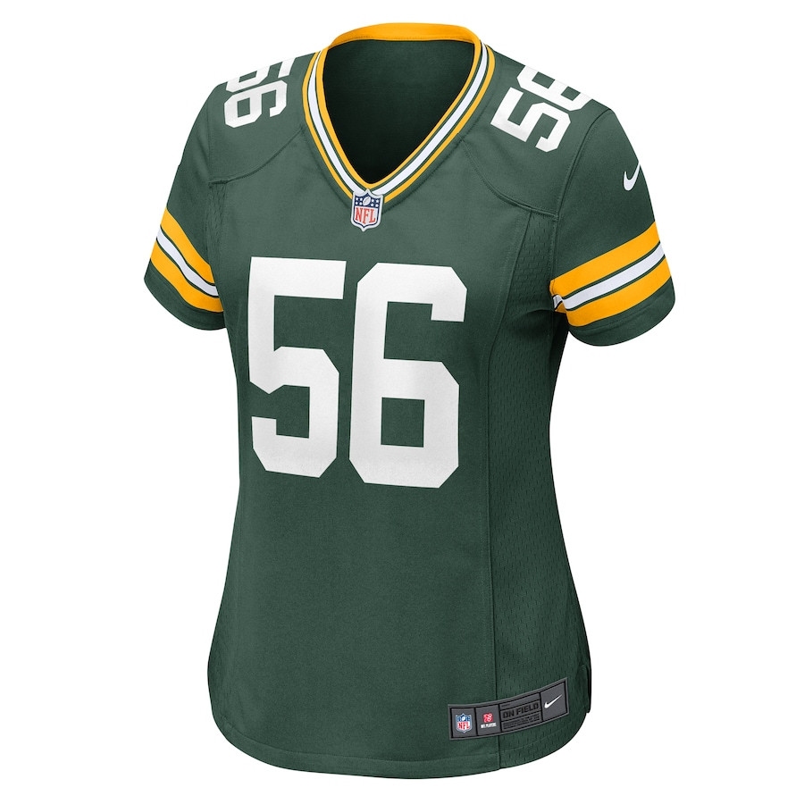 Edgerrin Cooper 56 Green Bay Packers Women's Game Jersey - Green JS4002 nicesnker - Image 2