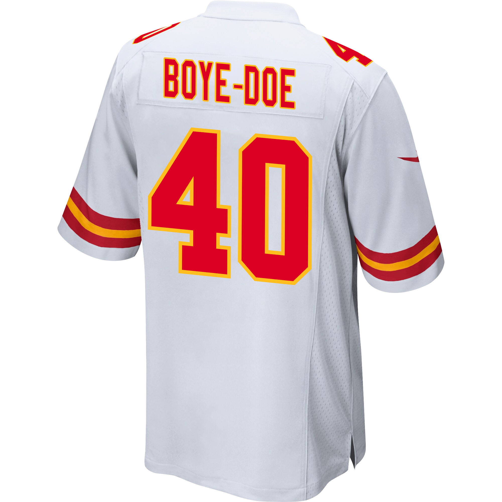 Ekow Boye-Doe 40 Kansas City Chiefs Super Bowl LVIII Champions 4 Stars Patch Game Men Jersey - White JS6170 nicesnker - Image 3