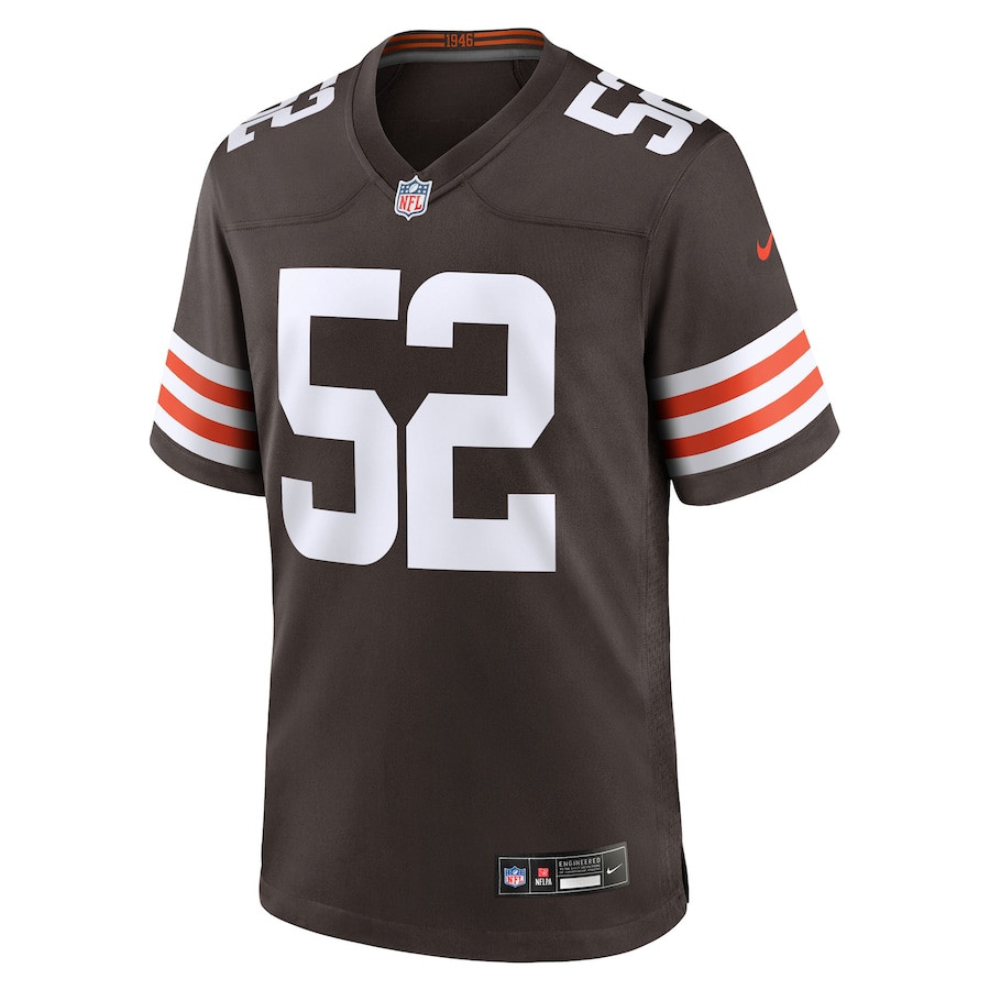 Elerson Smith 52 Cleveland Browns Team Game Men Jersey - Brown JS9204 nicesnker - Image 2