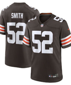 Elerson Smith 52 Cleveland Browns Team Game Men Jersey - Brown JS9204 nicesnker