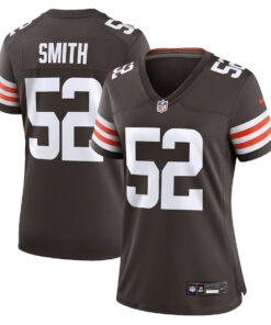 Elerson Smith 52 Cleveland Browns Women's Team Game Jersey - Brown JS9227 nicesnker