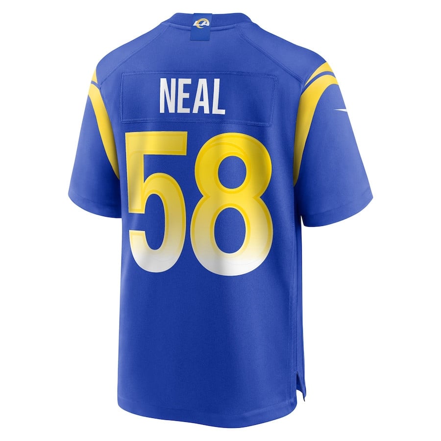 Eli Neal 58 Los Angeles Rams Game Men Jersey - Royal JS6232 nicesnker - Image 3