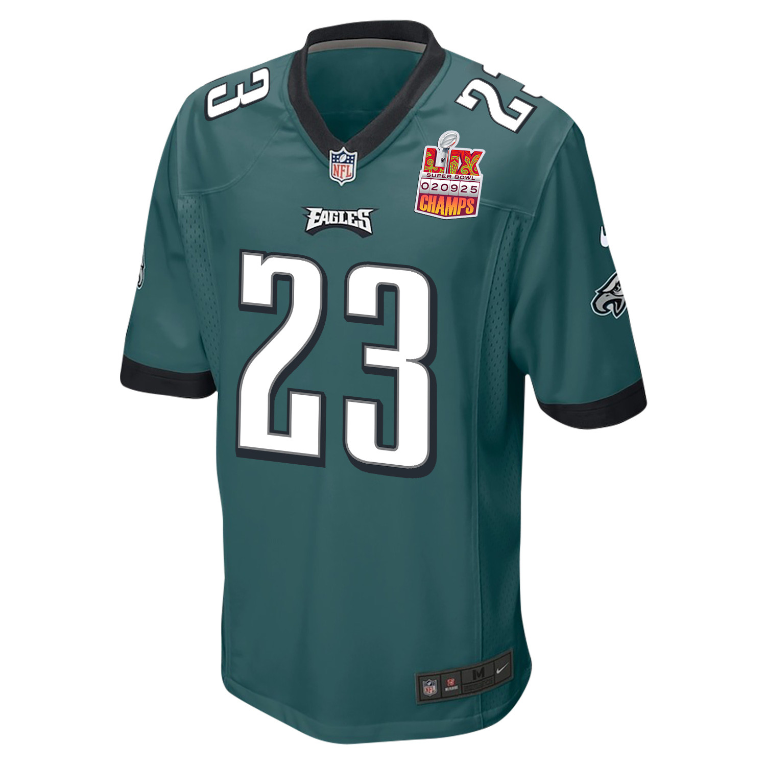 Eli Ricks 23 Philadelphia Eagles Super Bowl LIX Champions Patch Game Men Jersey - Midnight Green JS2811 nicesnker - Image 3