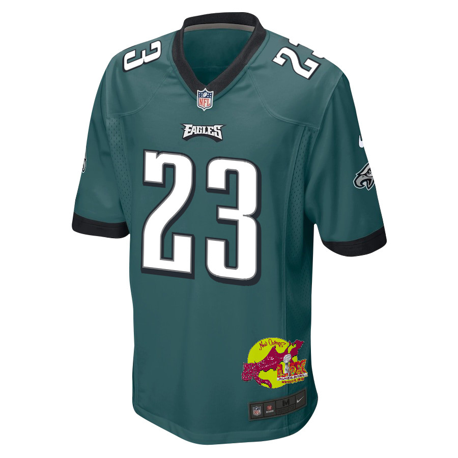 Eli Ricks 23 Philadelphia Eagles Super Bowl LIX New Orleans Patch Game Men Jersey - Midnight Green JS3159 nicesnker - Image 3