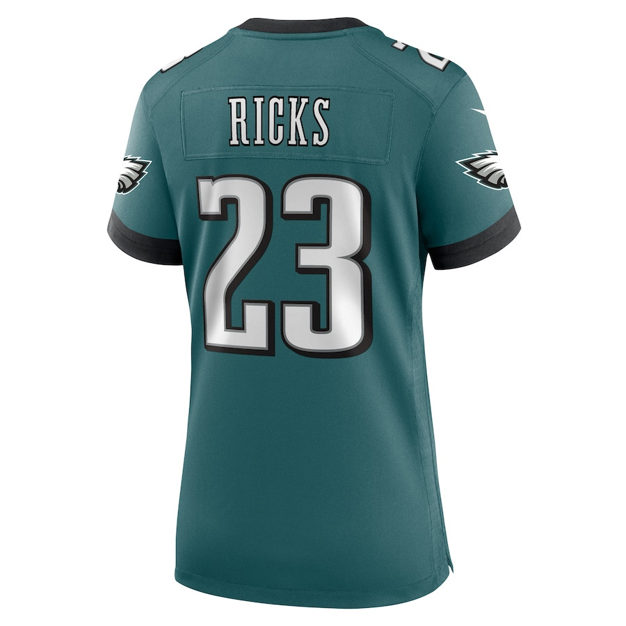 Eli Ricks 23 Philadelphia Eagles Women's Team Game Jersey - Midnight Green JS9509 nicesnker - Image 3