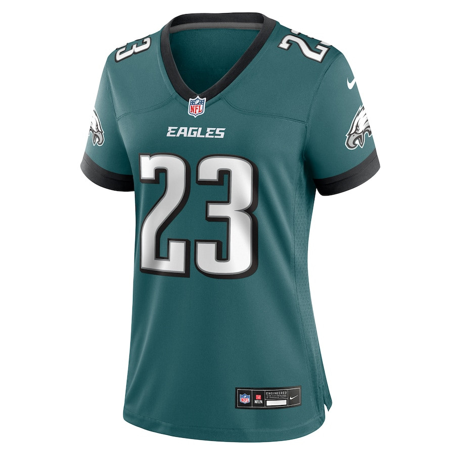 Eli Ricks 23 Philadelphia Eagles Women's Team Game Jersey - Midnight Green JS9509 nicesnker - Image 2