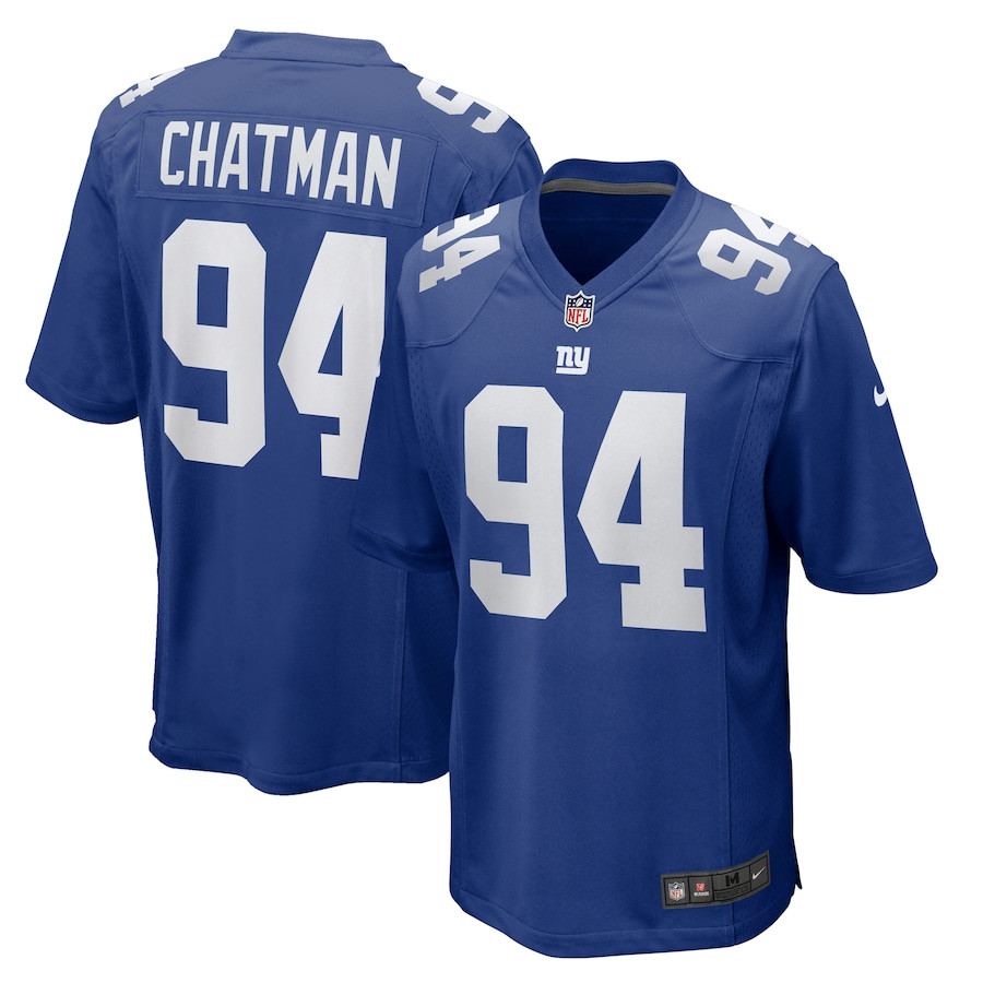 Elijah Chatman 94 New York Giants Team Game Men Jersey - Royal JS6080 nicesnker