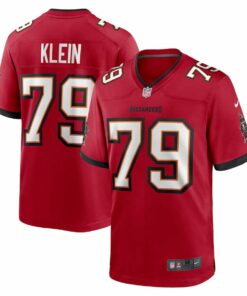 Elijah Klein 79 Tampa Bay Buccaneers Game Men Jersey - Red JS9611 nicesnker