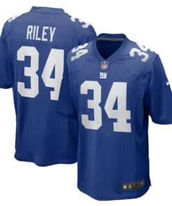Elijah Riley 34 New York Giants Team Game Men Jersey - Royal JS5456 nicesnker