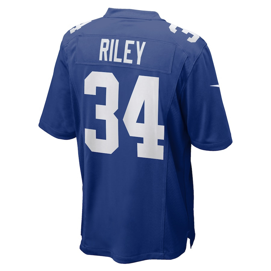 Elijah Riley 34 New York Giants Team Game Men Jersey - Royal JS5456 nicesnker - Image 3