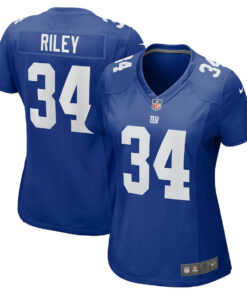 Elijah Riley 34 New York Giants Women's Game Jersey - Royal JS8531 nicesnker