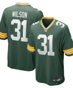 Emanuel Wilson 31 Green Bay Packers Game Men Jersey - Green JS1328 nicesnker