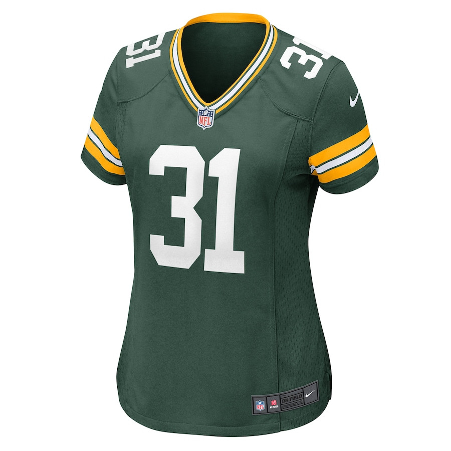 Emanuel Wilson 31 Green Bay Packers Women's Game Jersey - Green JS2970 nicesnker - Image 2
