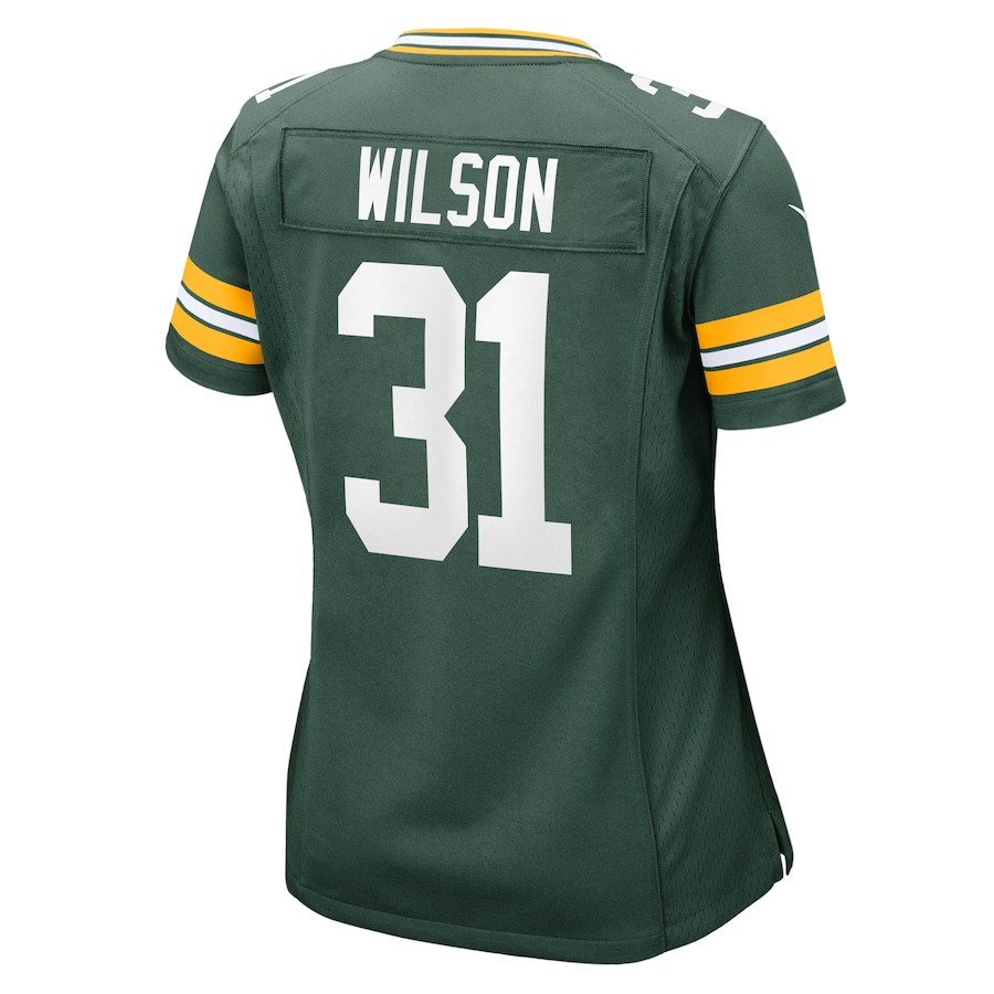 Emanuel Wilson 31 Green Bay Packers Women's Game Jersey - Green JS2970 nicesnker - Image 3