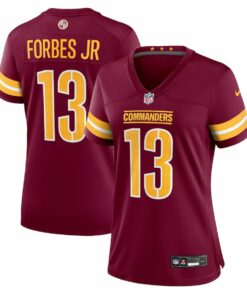 Emmanuel Forbes Jr. 13 Washington Commanders Women's Game Jersey - Burgundy JS2473 nicesnker