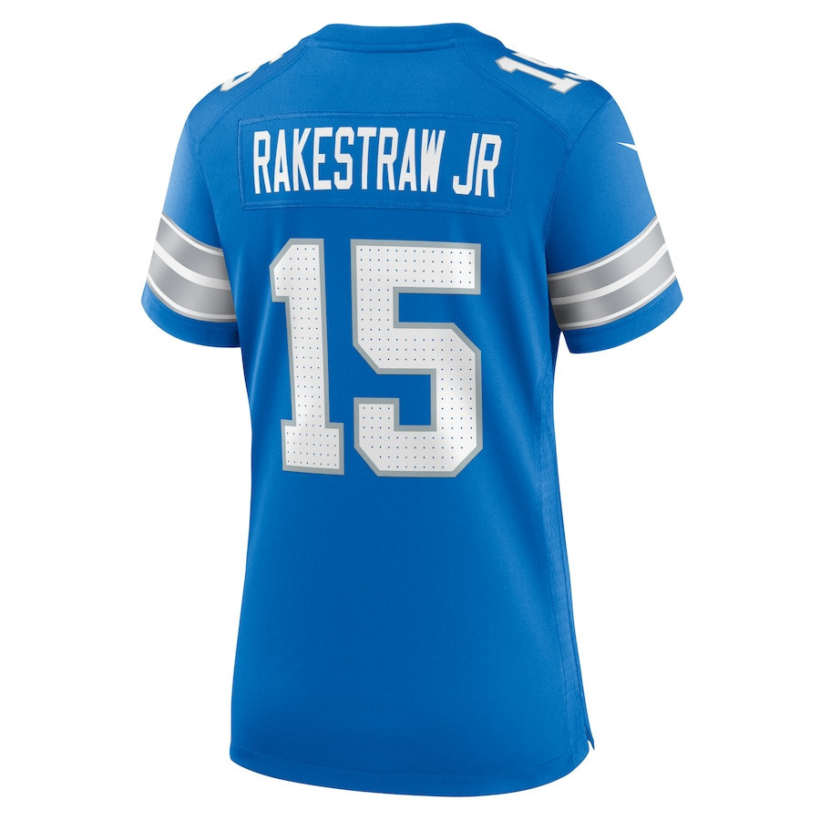 Ennis Rakestraw Jr. #15 Detroit Lions Super Bowl LIX Women's Jersey - Blue JS5139 nicesnker - Image 3