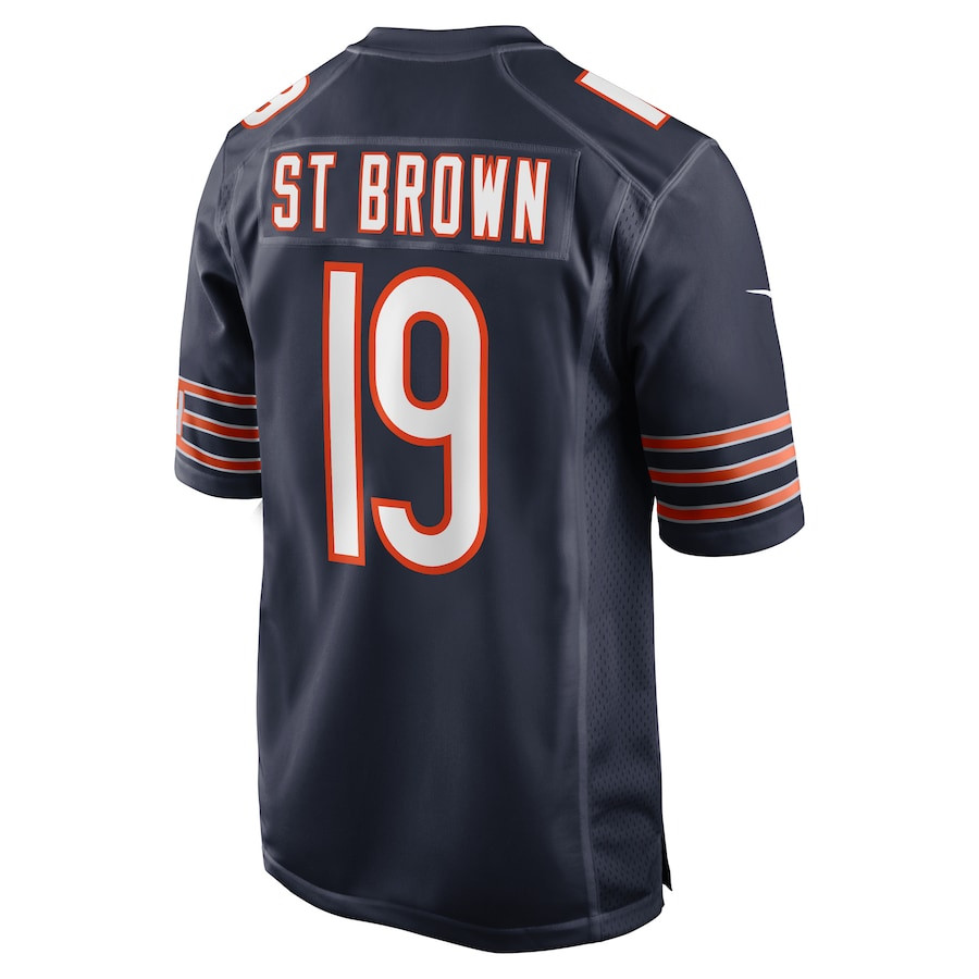 Equanimeous St. Brown 19 Chicago Bears Game Men Jersey - Navy JS9148 nicesnker - Image 3