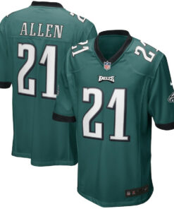 Eric Allen 21 Philadelphia Eagles Men Game Retired Jersey - Midnight Green JS8138 nicesnker