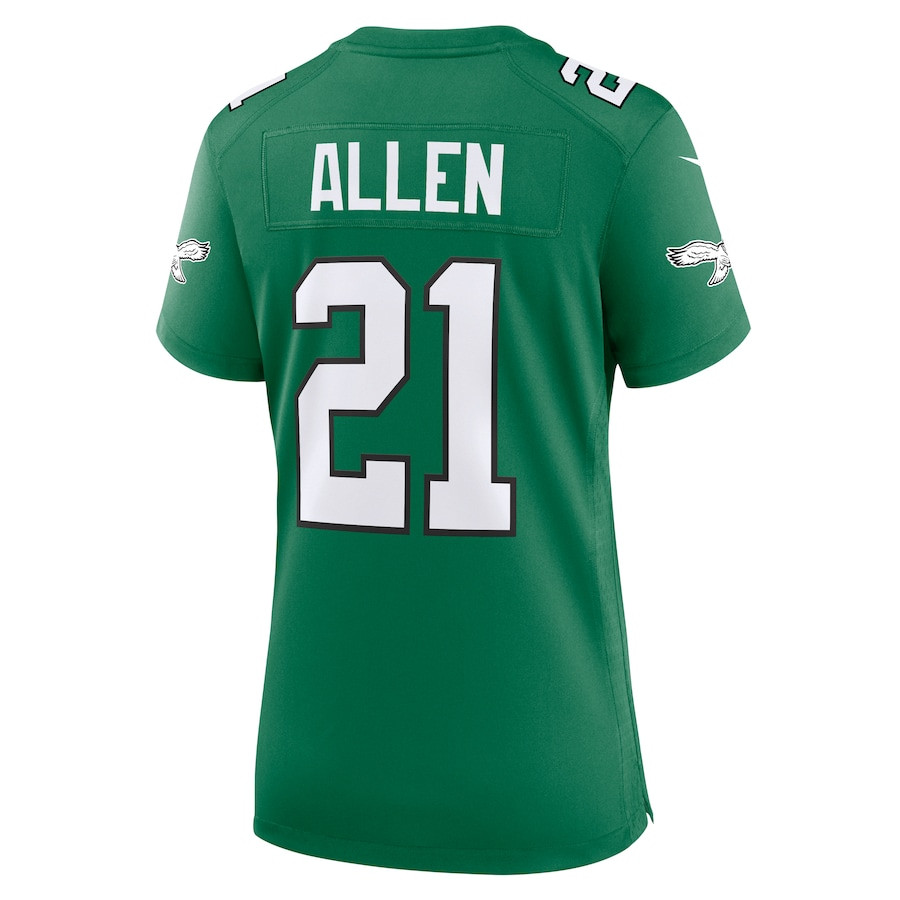 Eric Allen 21 Philadelphia Eagles Women's Alternate Game Jersey - Kelly Green JS3793 nicesnker - Image 3