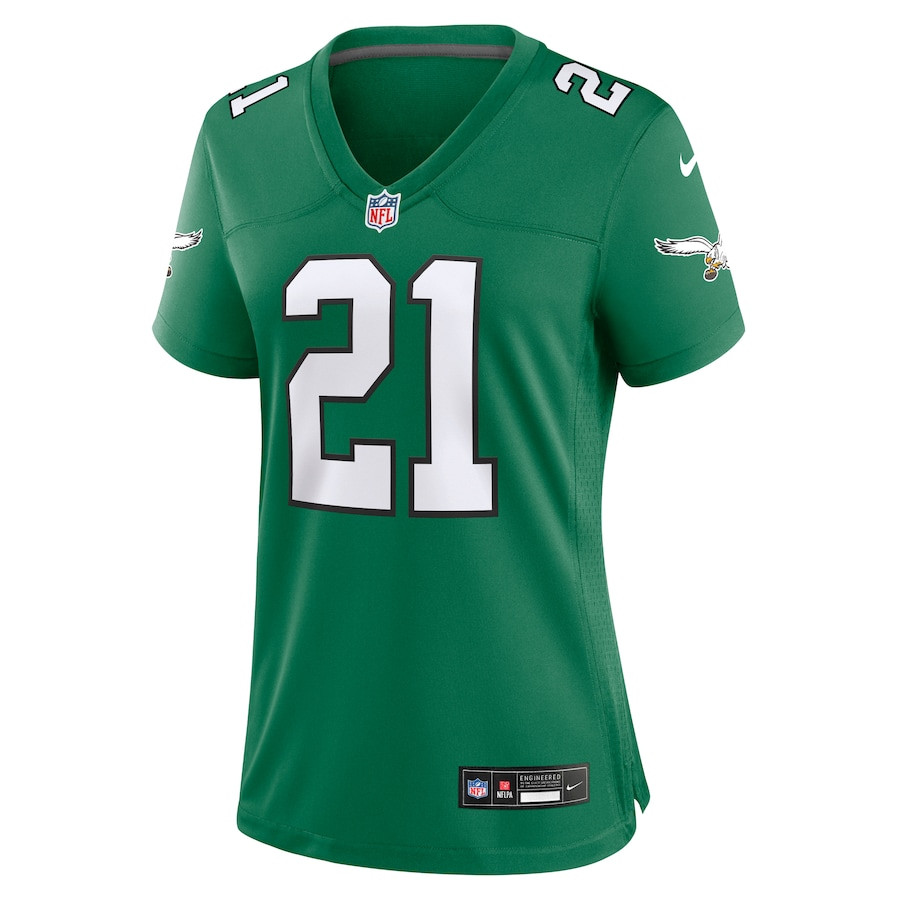 Eric Allen 21 Philadelphia Eagles Women's Alternate Game Jersey - Kelly Green JS3793 nicesnker - Image 2