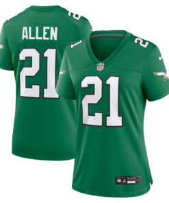 Eric Allen 21 Philadelphia Eagles Women's Alternate Game Jersey - Kelly Green JS3793 nicesnker