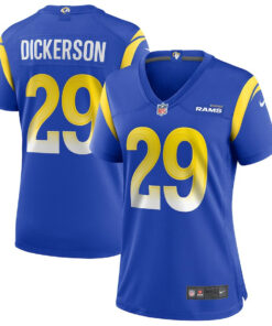 Eric Dickerson 29 Los Angeles Rams Women Game Retired Jersey - Royal JS2344 nicesnker