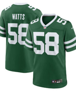 Eric Watts 58 New York Jets Team Game Men Jersey - Legacy Green JS5164 nicesnker