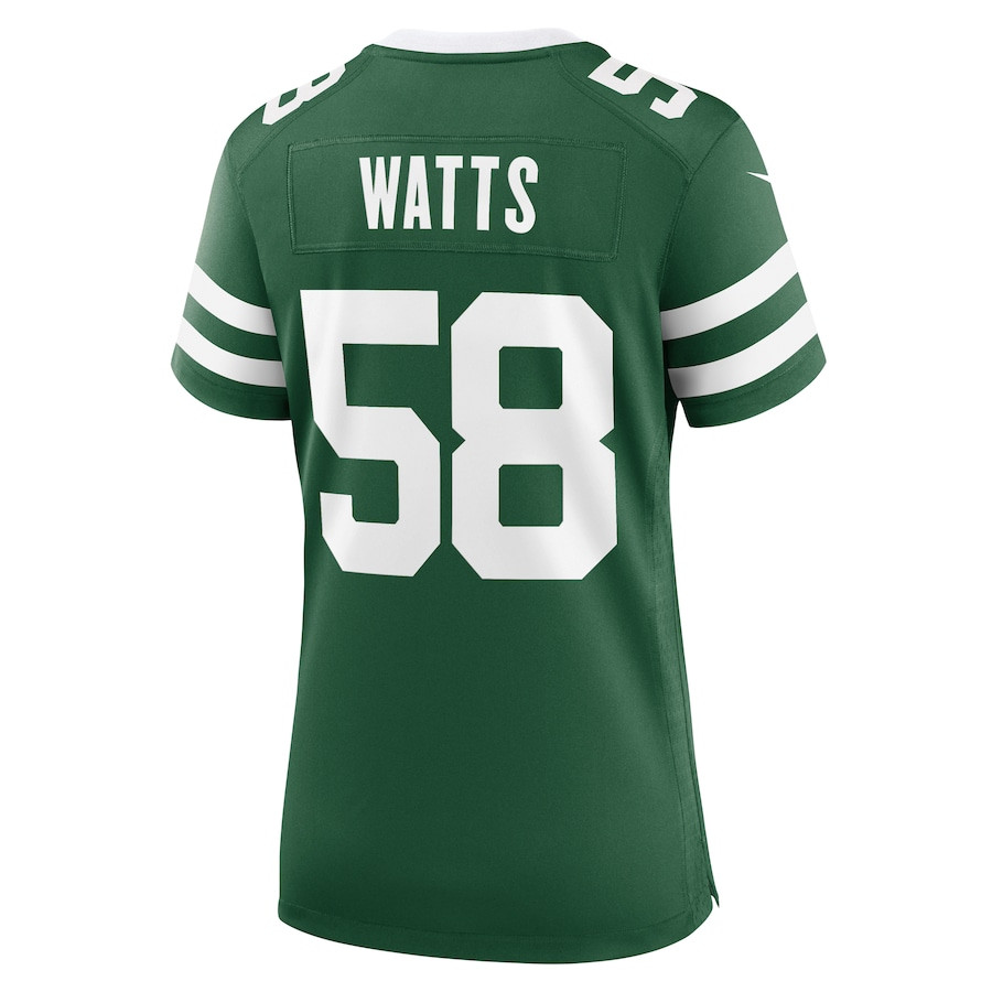 Eric Watts 58 New York Jets Women's Team Game Jersey - Legacy Green JS8538 nicesnker - Image 3