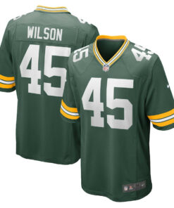 Eric Wilson 45 Green Bay Packers Men Home Game Jersey - Green JS4957 nicesnker