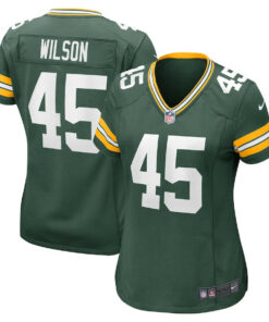 Eric Wilson 45 Green Bay Packers Women's Team Game Jersey - Green JS4555 nicesnker