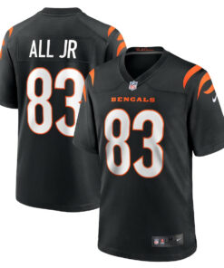 Erick All Jr. 83 Cincinnati Bengals Team Game Men Jersey - Black JS5838 nicesnker