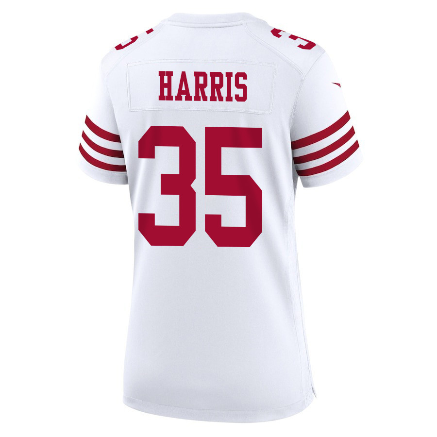 Erik Harris 35 San Francisco 49ers Super Bowl LVIII Patch Game Women Jersey - White JS8529 nicesnker - Image 3