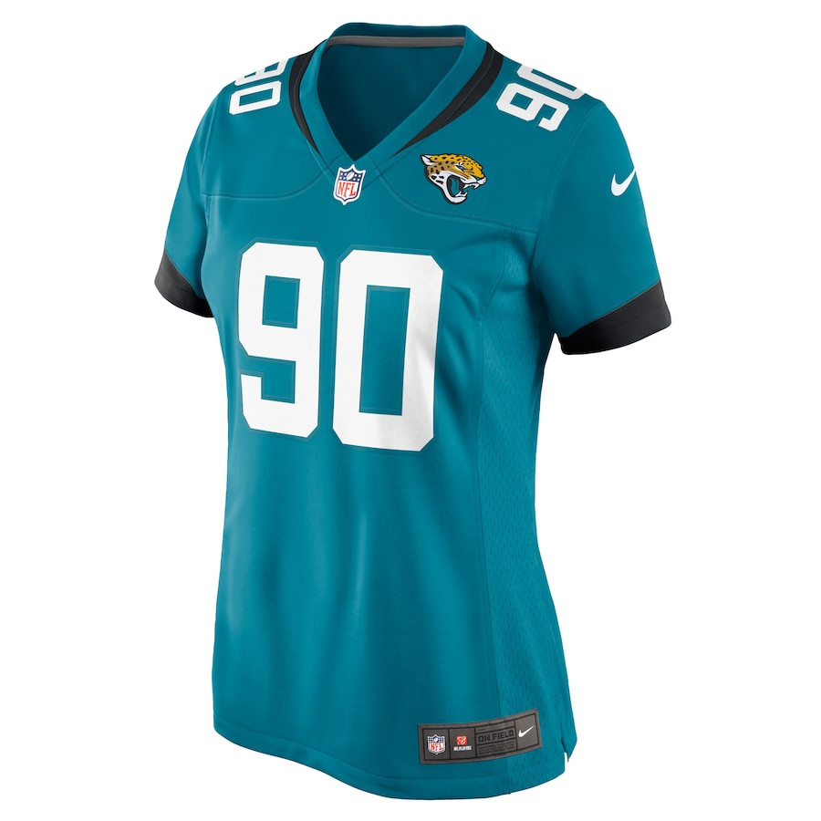 Esezi Otomewo 90 Jacksonville Jaguars Women's Game Jersey - Teal JS2500 nicesnker - Image 2