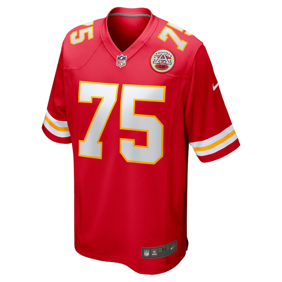 Ethan Driskell 75 Kansas City Chiefs Game Men Jersey - Red JS6138 nicesnker - Image 2