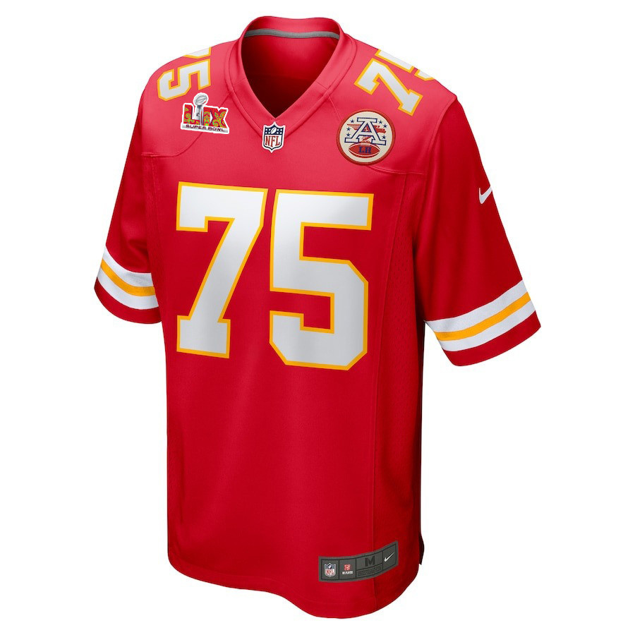 Ethan Driskell #75 Kansas City Chiefs Super Bowl LIX Jersey - Men's - Red JS2735 nicesnker - Image 2