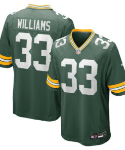 Evan Williams 33 Green Bay Packers Game Men Jersey - Green JS3800 nicesnker
