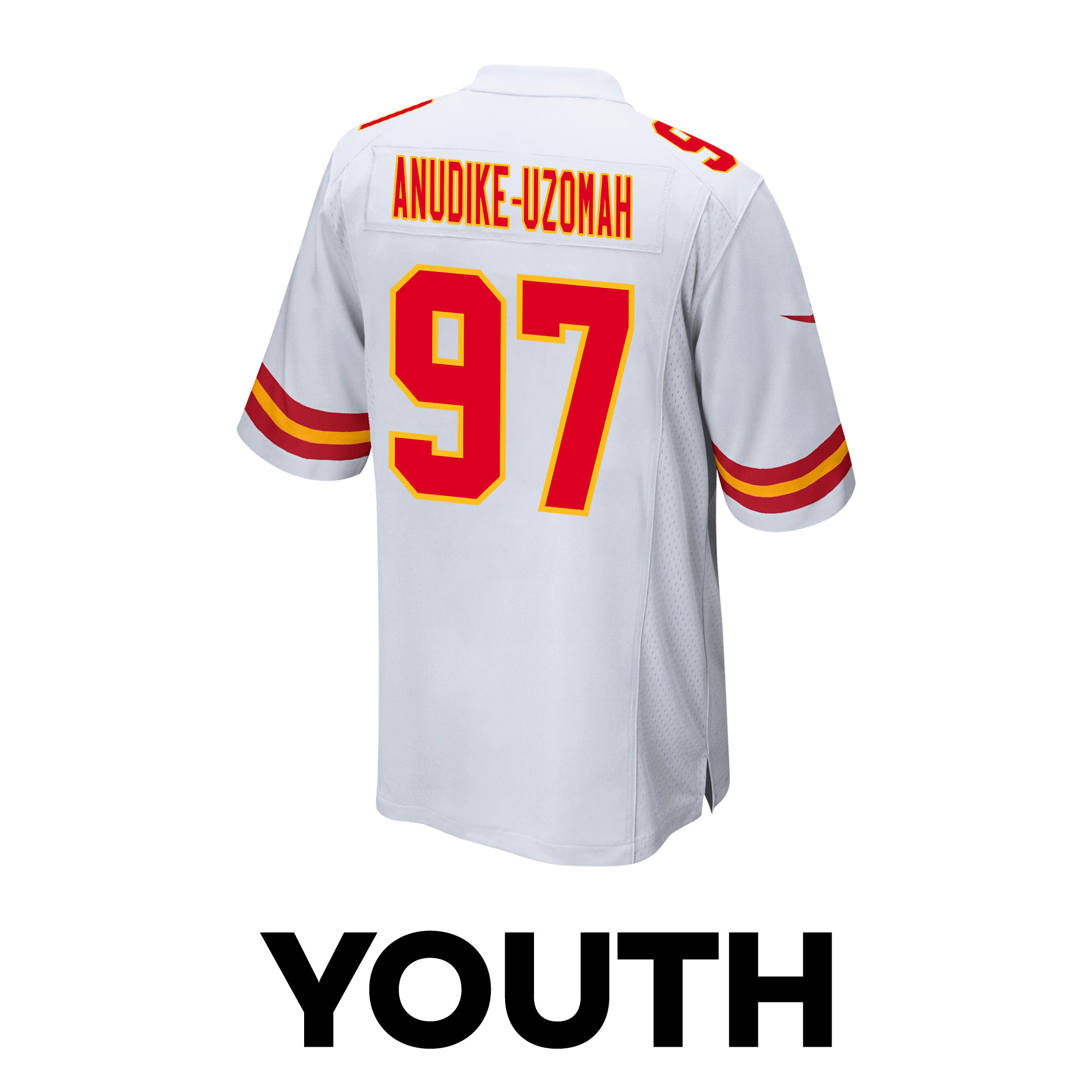 Felix Anudike-Uzomah 97 Kansas City Chiefs Super Bowl LVIII Champions 4X Game YOUTH Jersey - White JS6303 nicesnker - Image 3