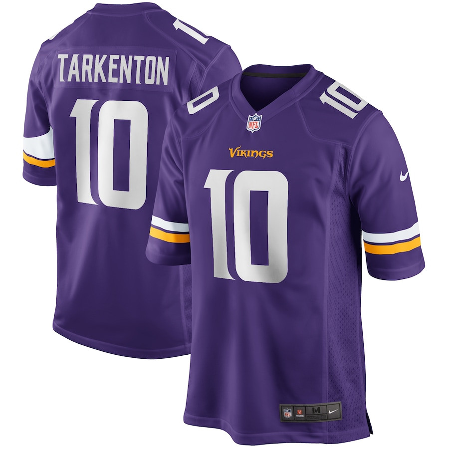 Fran Tarkenton 10 Minnesota Vikings Men Game Retired Jersey - Purple JS3341 nicesnker