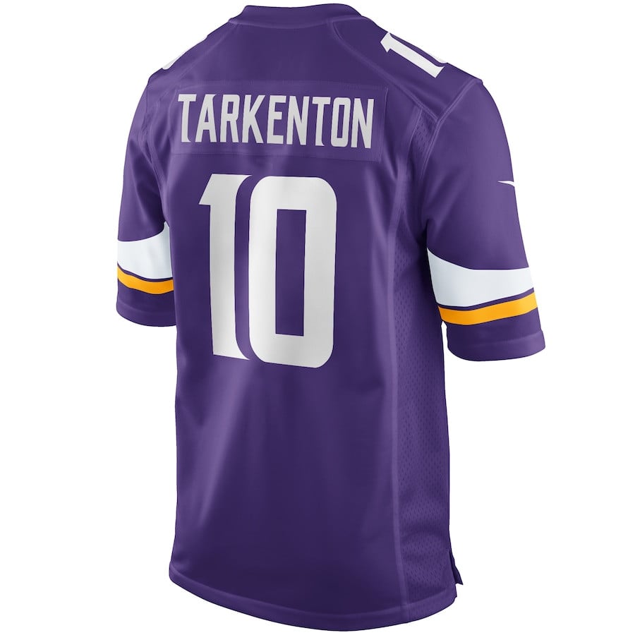 Fran Tarkenton 10 Minnesota Vikings Men Game Retired Jersey - Purple JS3341 nicesnker - Image 3