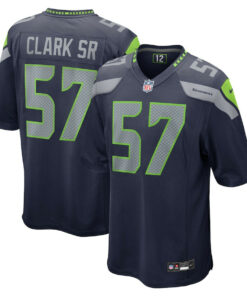 Frank Clark 57 Seattle Seahawks Game Men Jersey - College Navy JS6332 nicesnker